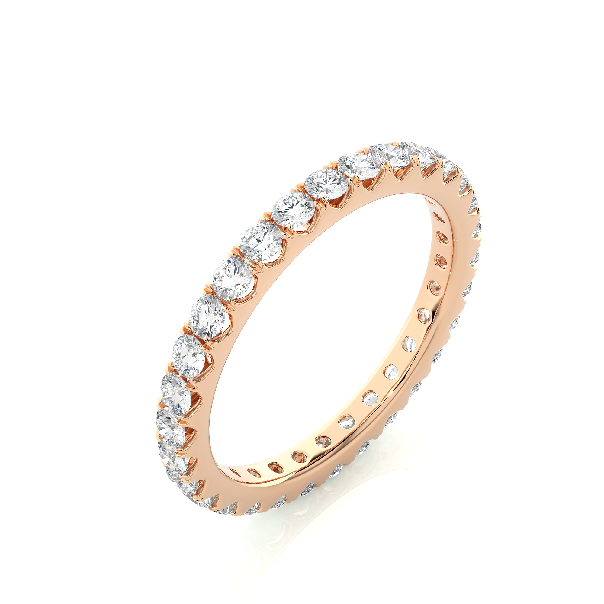 1.04 Carat H Color VS1 Clarity Diamond Studded Natural Diamond Ring.
